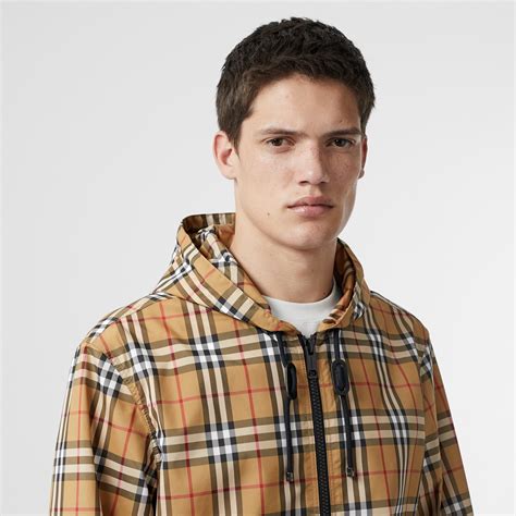 burberry men's hooded jacket|burberry lightweight hooded jacket.